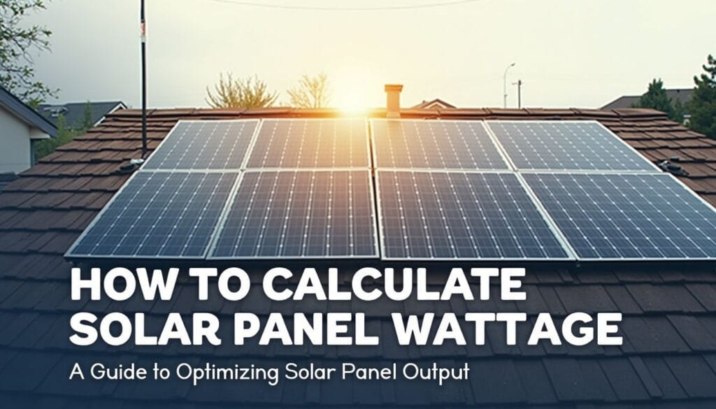 Introduction to Calculating Solar Panel Wattage 296242218