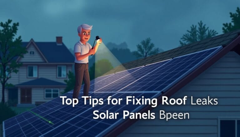 Top Tips for Fixing Roof Leaks Under Solar Panels