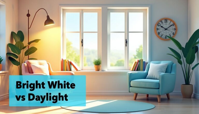 Bright White vs Daylight Bulbs: Understanding the Difference in Color Temperature