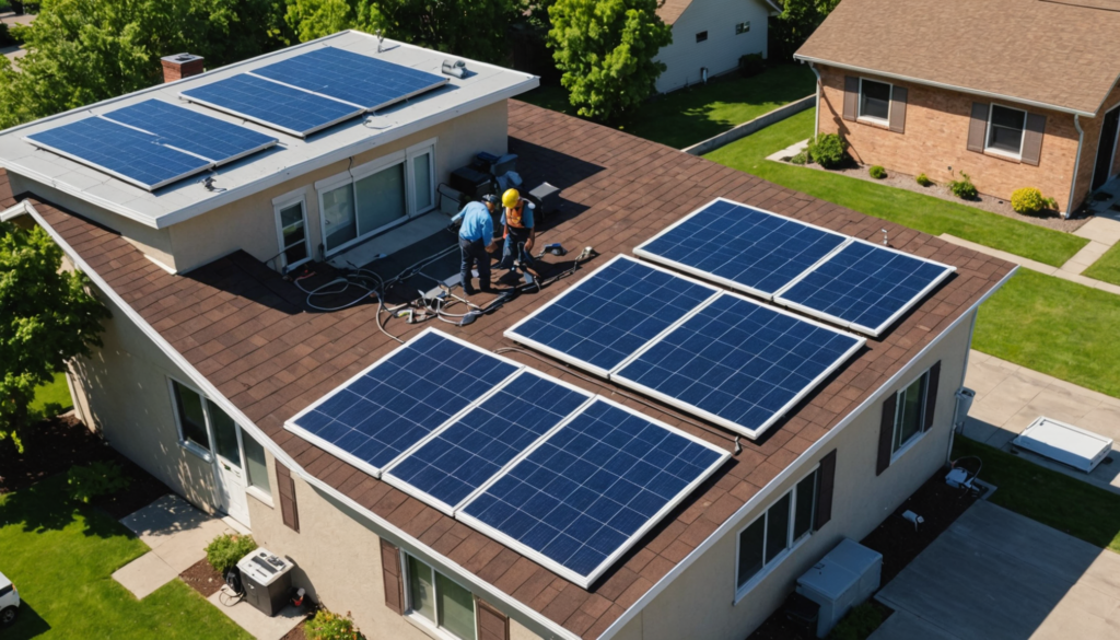 Fixing roof leaks under solar panels